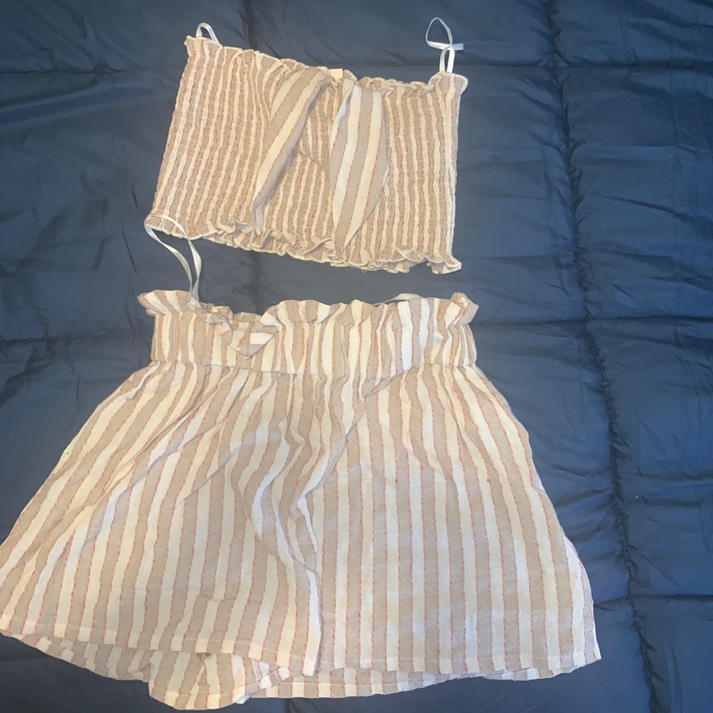 Beige Short Set